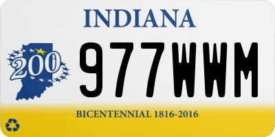 IN license plate 977WWM