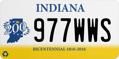 IN license plate 977WWS