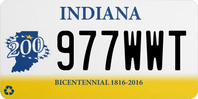 IN license plate 977WWT