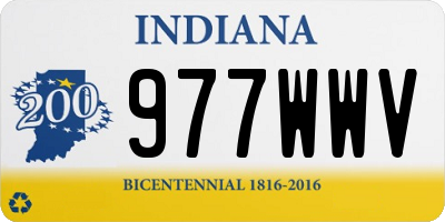IN license plate 977WWV