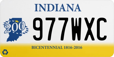 IN license plate 977WXC