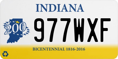 IN license plate 977WXF