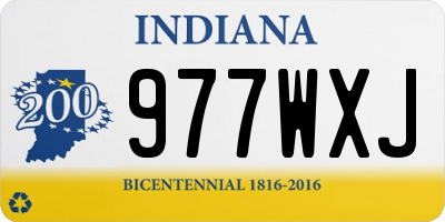 IN license plate 977WXJ
