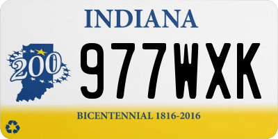 IN license plate 977WXK