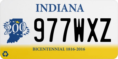 IN license plate 977WXZ