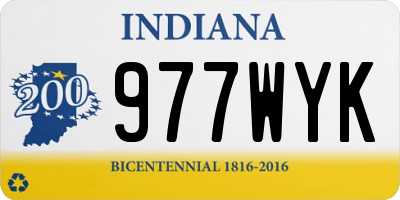 IN license plate 977WYK