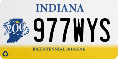 IN license plate 977WYS