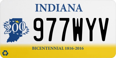 IN license plate 977WYV