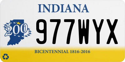 IN license plate 977WYX