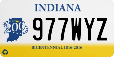 IN license plate 977WYZ