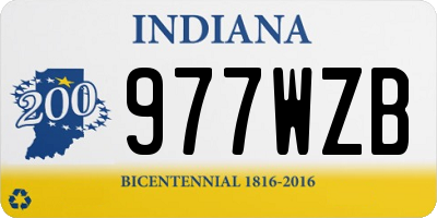 IN license plate 977WZB