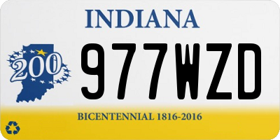 IN license plate 977WZD
