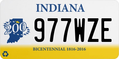 IN license plate 977WZE