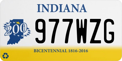 IN license plate 977WZG