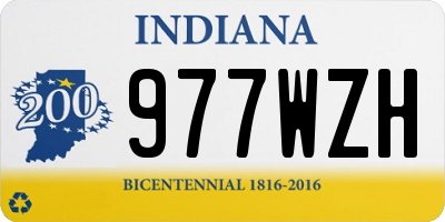 IN license plate 977WZH