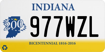 IN license plate 977WZL
