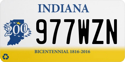 IN license plate 977WZN