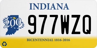 IN license plate 977WZQ