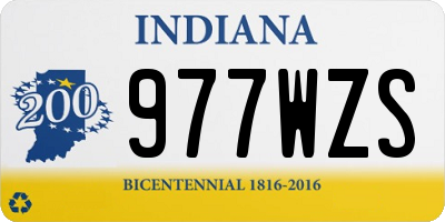 IN license plate 977WZS