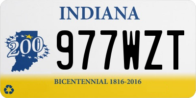 IN license plate 977WZT