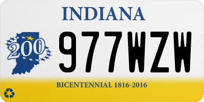 IN license plate 977WZW