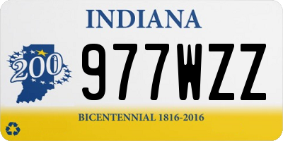 IN license plate 977WZZ