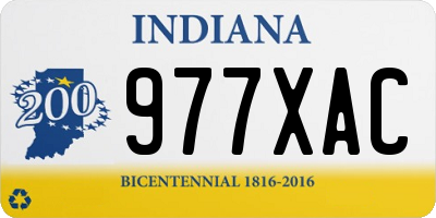 IN license plate 977XAC