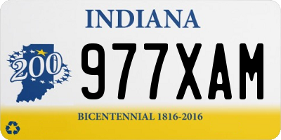 IN license plate 977XAM