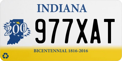 IN license plate 977XAT