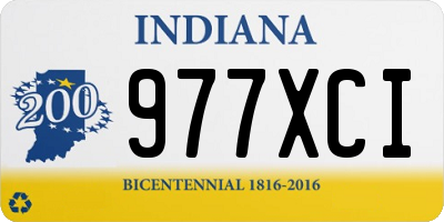 IN license plate 977XCI