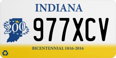 IN license plate 977XCV