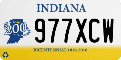 IN license plate 977XCW