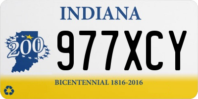 IN license plate 977XCY