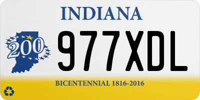 IN license plate 977XDL