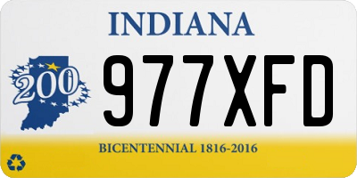 IN license plate 977XFD
