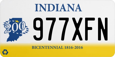 IN license plate 977XFN