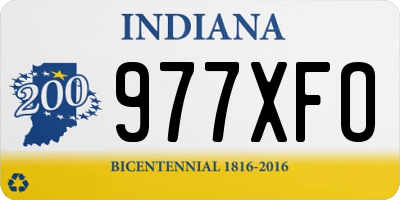 IN license plate 977XFO