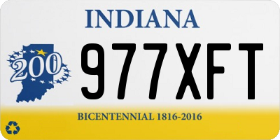 IN license plate 977XFT