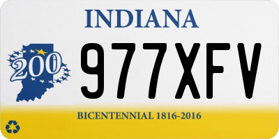 IN license plate 977XFV