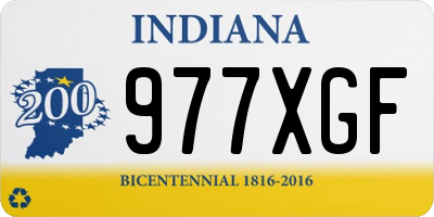 IN license plate 977XGF