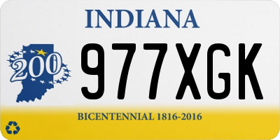 IN license plate 977XGK
