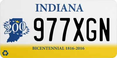 IN license plate 977XGN