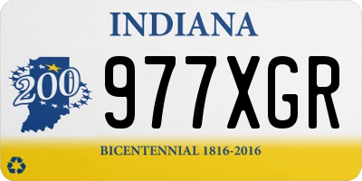 IN license plate 977XGR