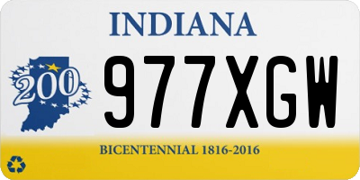 IN license plate 977XGW
