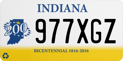 IN license plate 977XGZ