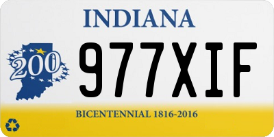 IN license plate 977XIF