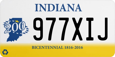 IN license plate 977XIJ