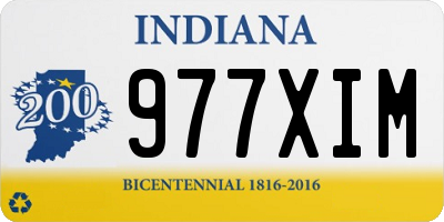IN license plate 977XIM