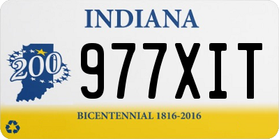 IN license plate 977XIT