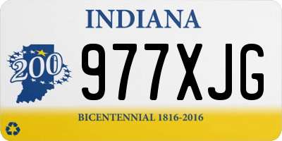 IN license plate 977XJG